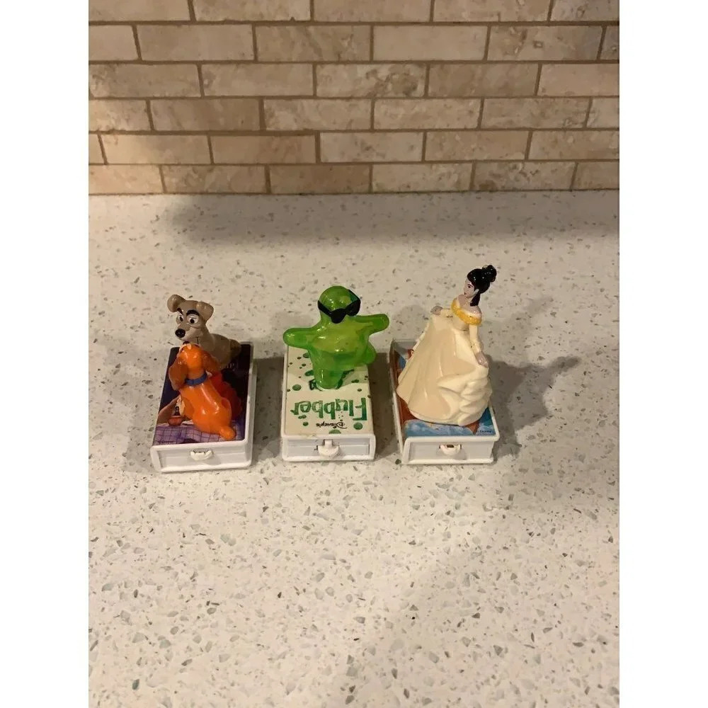 Lot of 3 McDonald's‎ Happy Meal Toys Flubber, pocahontas,Lady & the Tramp  sh